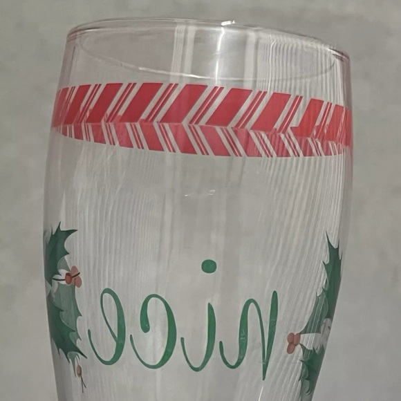 Set of 2 - Naughty and Nice Beer Glasses - Picture 8 of 13